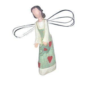 Angel with Watering Can and Wire Wings